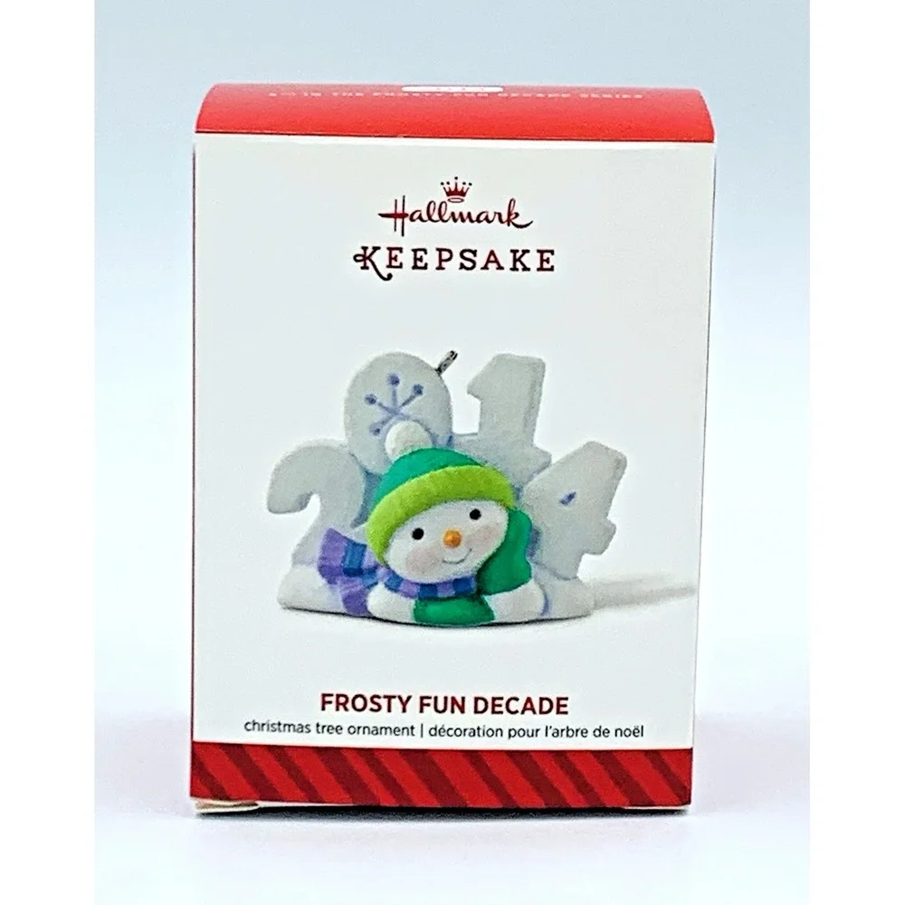 2014 Hallmark Keepsake 5th‎ In Frosty Fun Decade Snowman Series Ornament NIB NOS